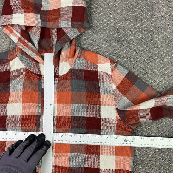 Outdoor Research Womens Feedback Flannel Hoody Shirt Jacket Shacket Small Plaid - Picture 9 of 14